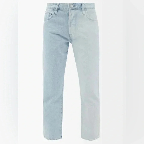 FINAL PRICE NWOT Frame Le Slouch Crop Bi- Color Jeans - Picture 1 of 12